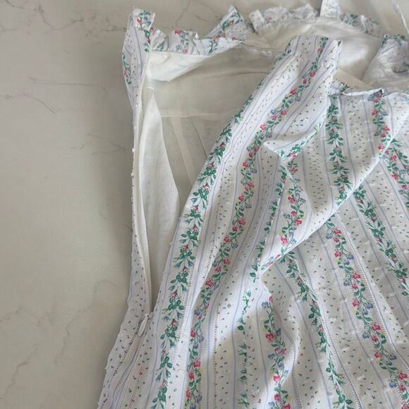 Janie and Jack Floral Puff Sleeve Chiffon Dress Size 18 - Picture 8 of 9